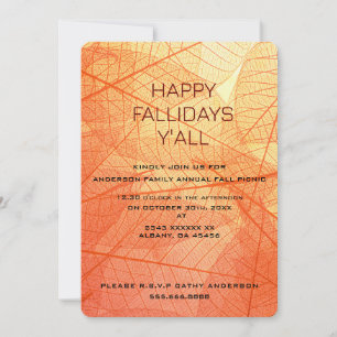 Tarjetas Feliz Otoñido - Invitaciones de Temporada