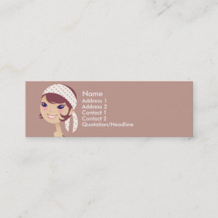 Tarjetas femeninas del perfil del chica