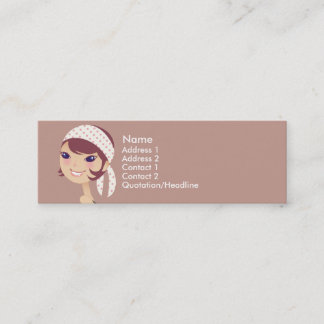 Tarjetas femeninas del perfil del chica