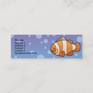 Tarjetas flacas del perfil de los pescados del