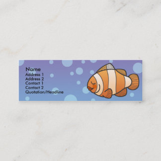 Tarjetas flacas del perfil de los pescados del