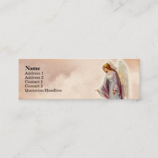 Tarjetas flacas del perfil del ángel del Victorian