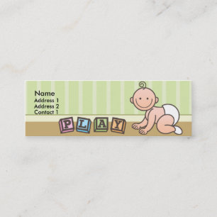 Tarjetas flacas del perfil del bebé de la hora de