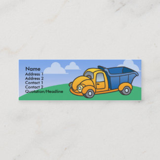 Tarjetas flacas del perfil del camión volquete de