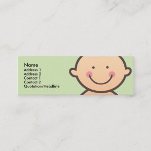 Tarjetas flacas del perfil del verde de la cara