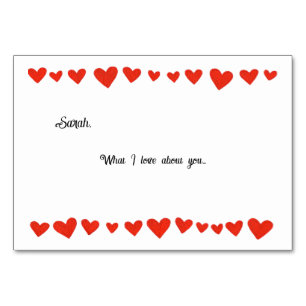 Tarjetas Flash de amor personalizadas