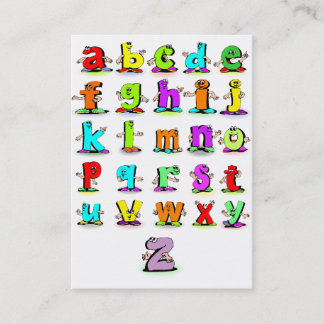 Tarjetas flash del alfabeto