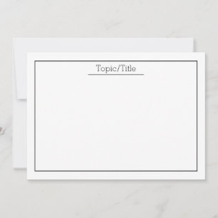 Tarjetas flash simples con título