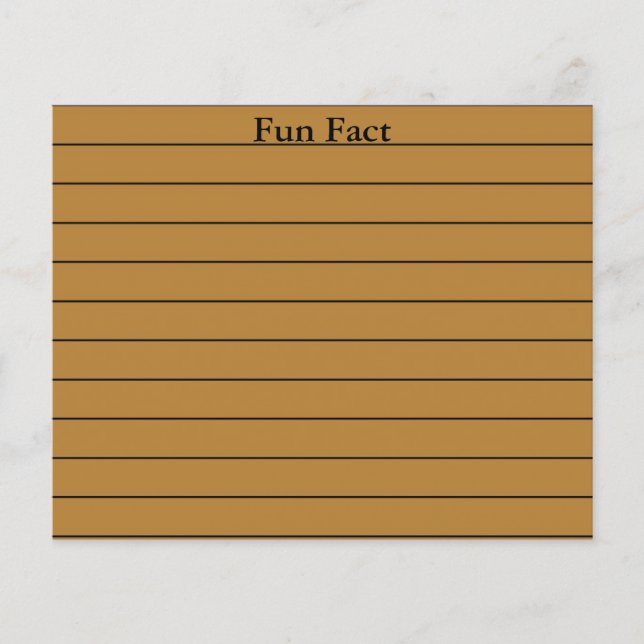 Tarjetas Flashcard de Conocimiento General y Hecho (Anverso)