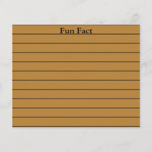 Tarjetas Flashcard de Conocimiento General y Hecho