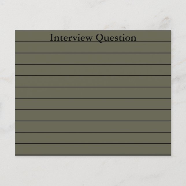 Tarjetas Flashcards de preparación de carrera (Anverso)