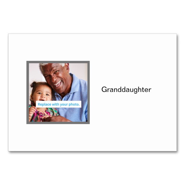 Tarjetas Flashcards familiares personalizadas para (Anverso)