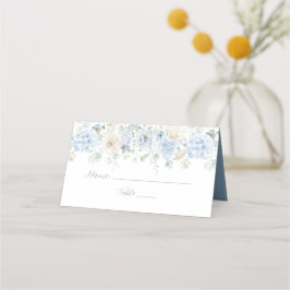 Tarjetas Floral Azul y Blanco