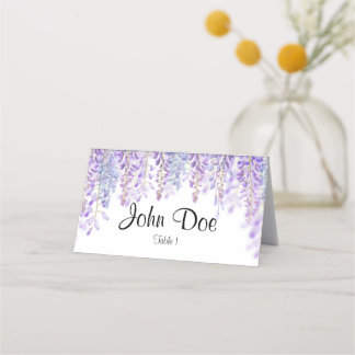 Tarjetas Floral Azul y Púrpura