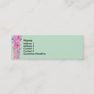 Tarjetas florales bonitas del perfil del borde