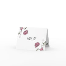 Tarjetas florales de RSVP