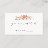 Tarjetas Florales para Lugar de Rosaleda Doble Car