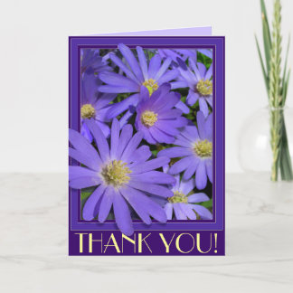Tarjetas Flores Azules Tarjeta de felicitación Per