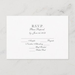 Tarjetas formales blancas gris oscuro elegantes de