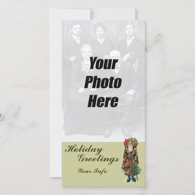 Tarjetas fotográficas alemanas de Santa Navidad (Anverso)