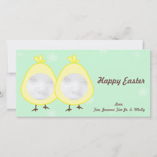 Tarjetas fotográficas de Baby Chick Easter
