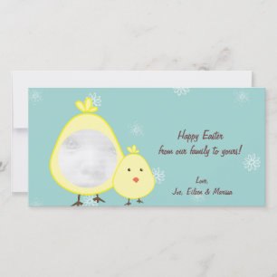 Tarjetas fotográficas de Baby Chick Easter
