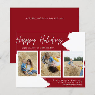Tarjetas fotográficas de Budget Happy Holidays Res