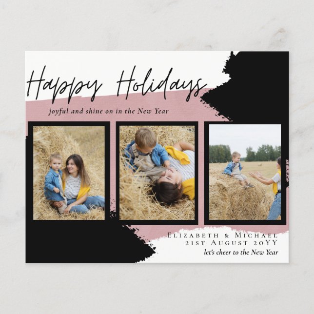 Tarjetas fotográficas de Budget Happy Holidays Res (Anverso)