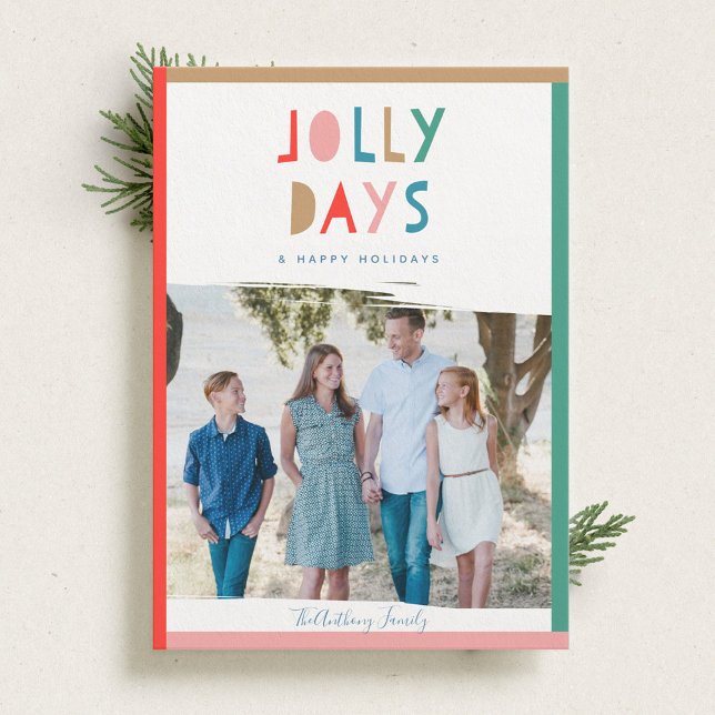Tarjetas fotográficas de feriado de Jolly Days (Subido por el creador)