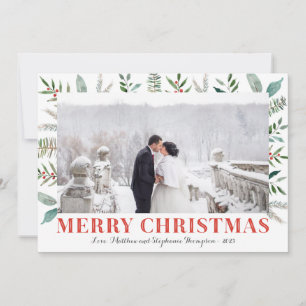 Tarjetas fotográficas de Green and Holly Merry
