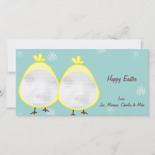 Tarjetas fotográficas de Green Baby Chick Easter
