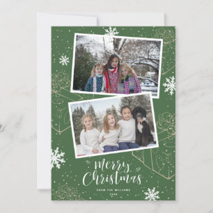 Tarjetas fotográficas de Green Merry Christmas Gif