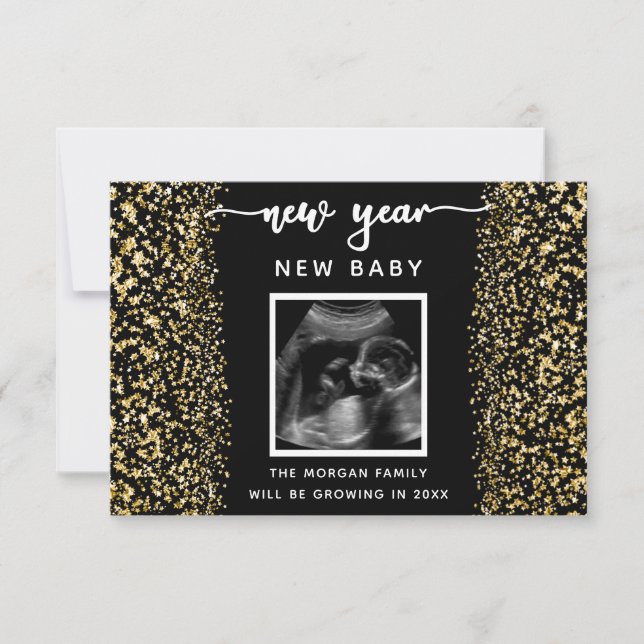 Tarjetas fotográficas de Invitación de embarazo de (Anverso)