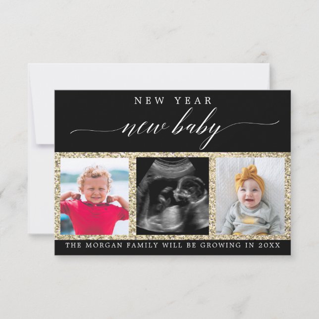 Tarjetas fotográficas de Invitación de embarazo de (Anverso)