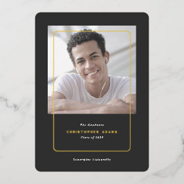 Tarjetas fotográficas de invitación para graduació