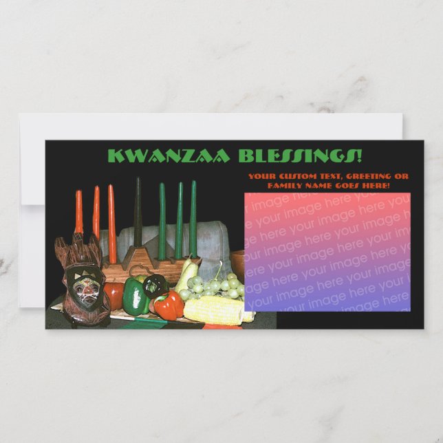 Tarjetas fotográficas de Kwanzaa (Anverso)
