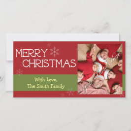 Tarjetas fotográficas de Navidad familiares