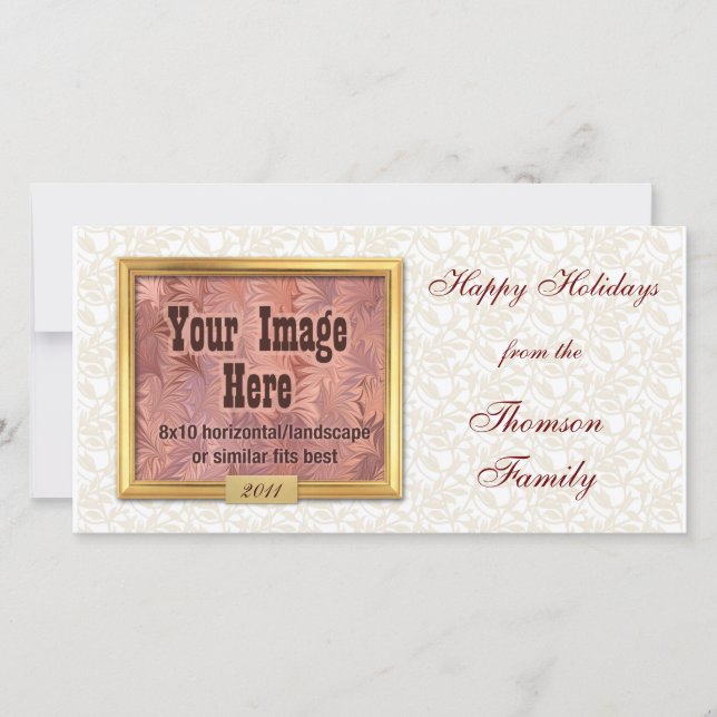 Tarjetas fotográficas de Personalizado de marco do (Anverso)