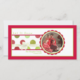 Tarjetas fotográficas de puntos de navidad