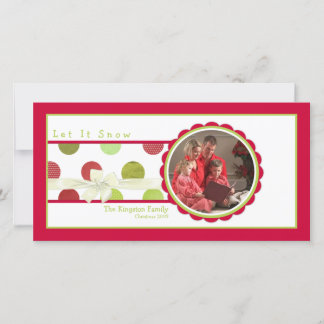 Tarjetas fotográficas de puntos de navidad
