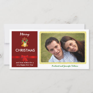 Tarjetas fotográficas de vacaciones de Navidades p