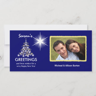 Tarjetas fotográficas de vacaciones de Navidades p