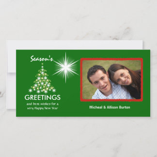 Tarjetas fotográficas de vacaciones de Navidades p