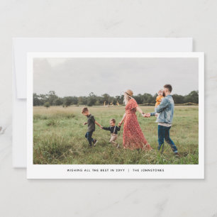 Tarjetas fotográficas de vacaciones minimalistas