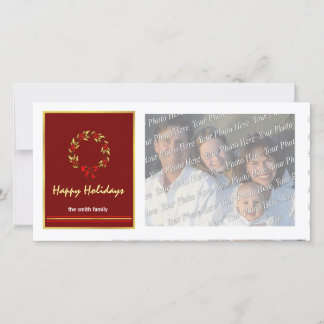Tarjetas fotográficas de vacaciones para Navidades
