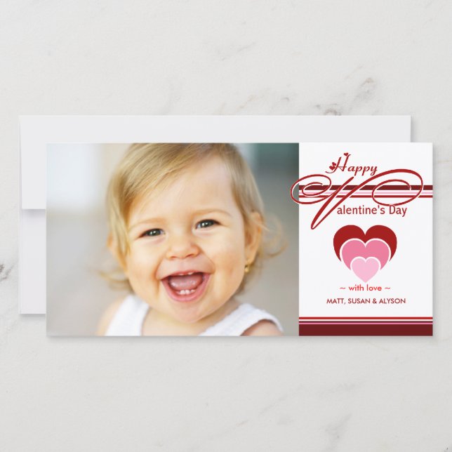Tarjetas fotográficas el día de San Valentín (Anverso)