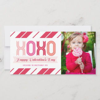 Tarjetas fotográficas El día de San Valentín XOXO