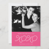 Tarjetas fotográficas El día de San Valentín XOXO 