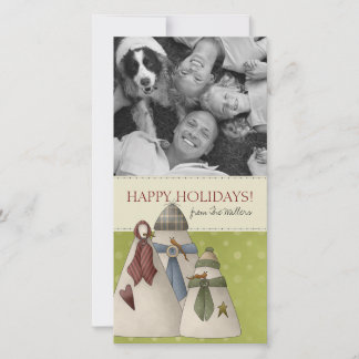 Tarjetas fotográficas familiares de navidades Snow