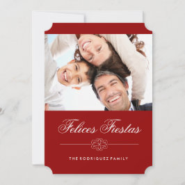Tarjetas fotográficas Felices Fiestas